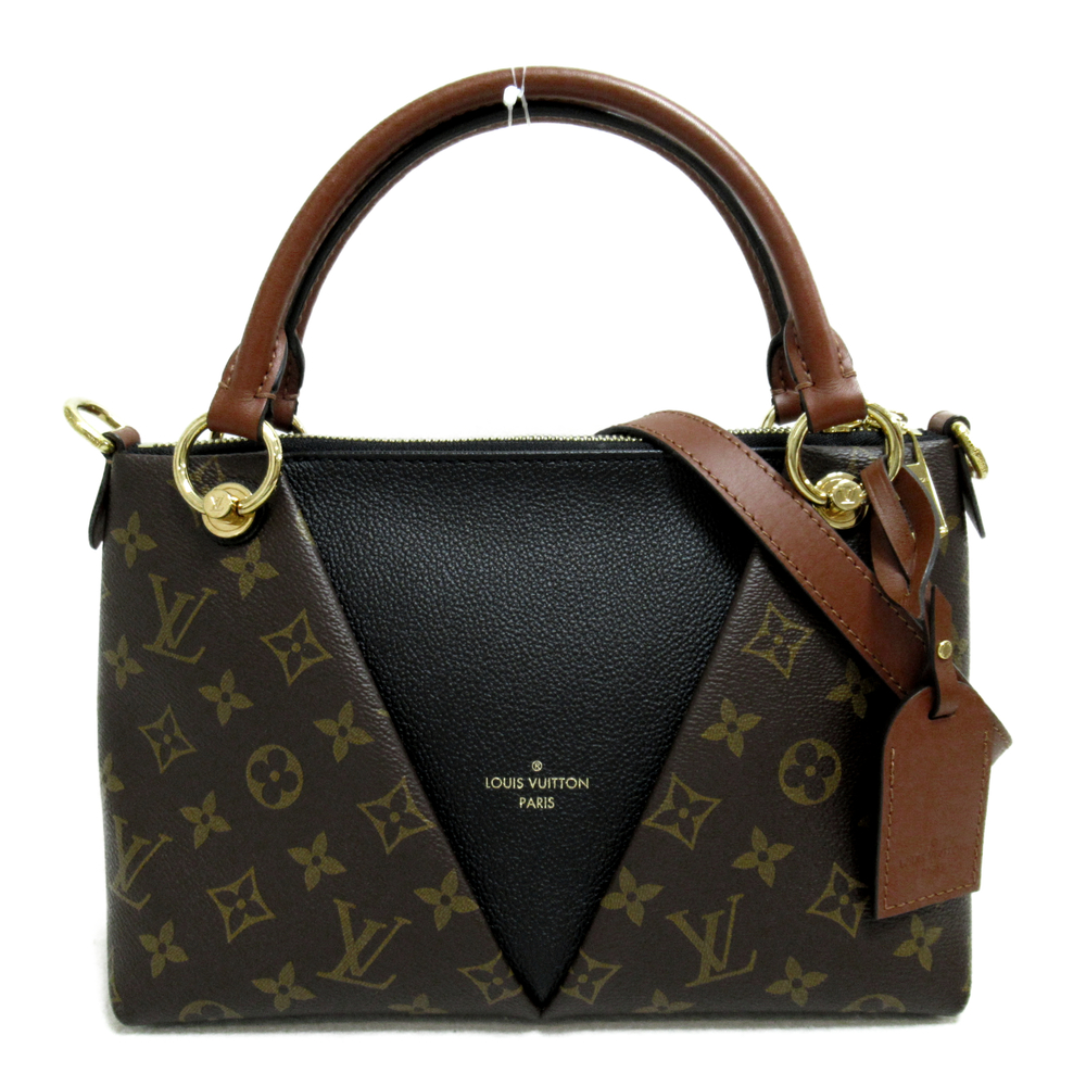 Louis Vuitton V Tote BB 2way Shoulder Bag Monogram Brown